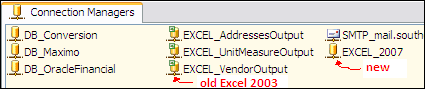 SsisExcel2007ConnectionManagersNewOld